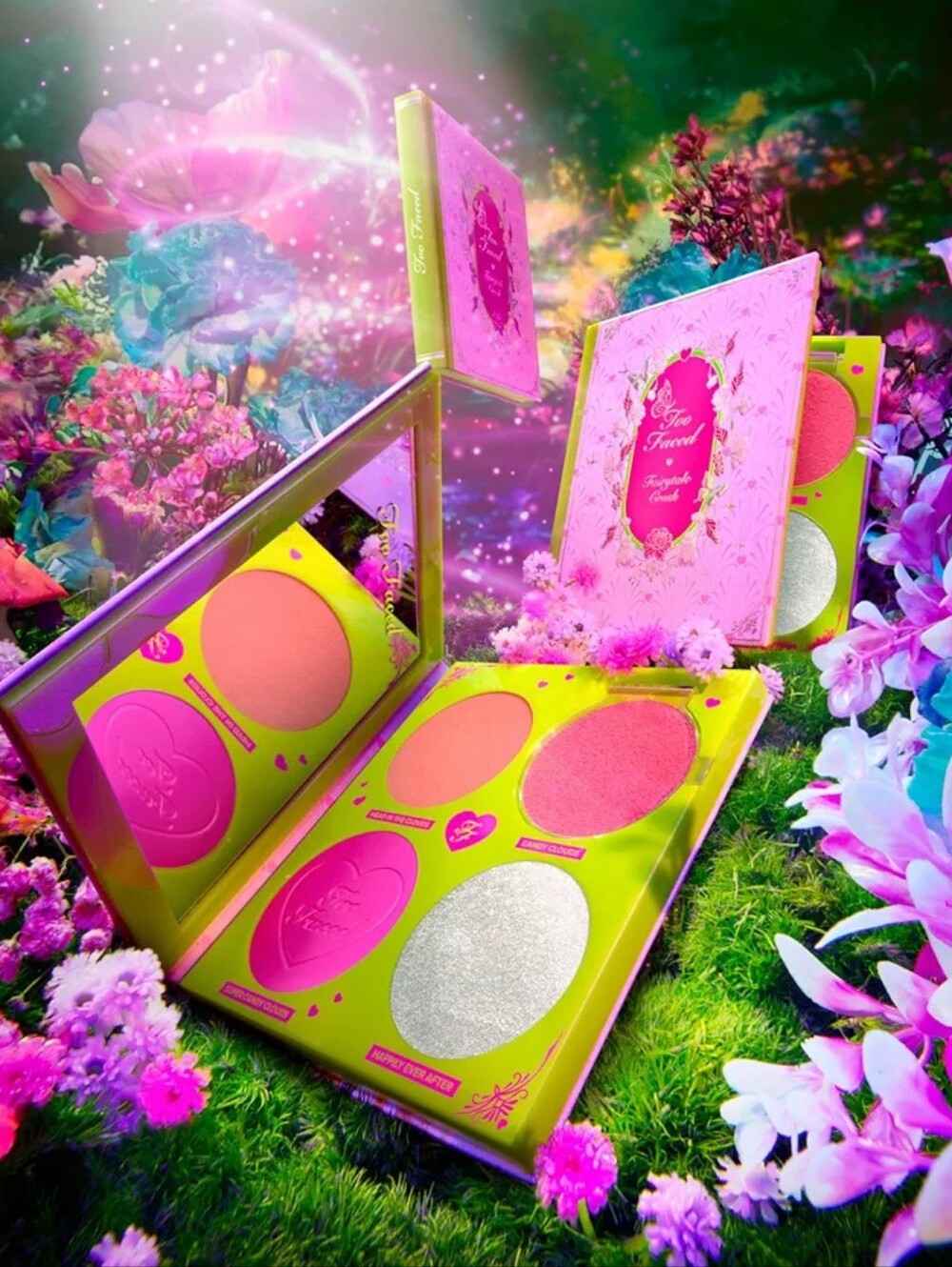 New Too Faced Fairytale Crush Blush & Highlighter Set | Moon Crush Highlighter +